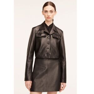 Rebecca Taylor Cropped Leather Jacket - Size 10